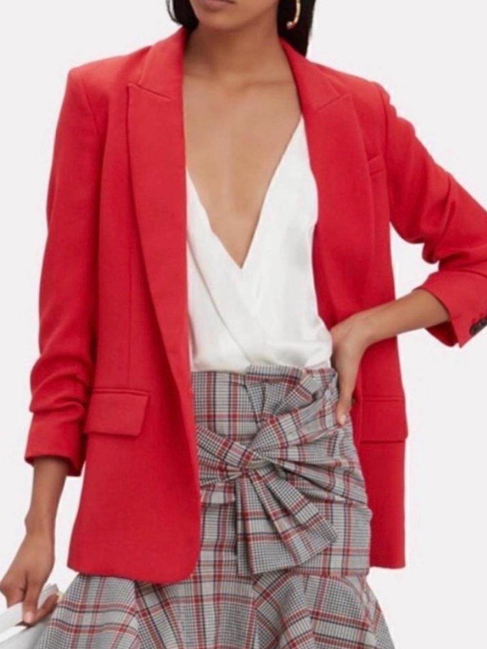 Veronica Beard Red Tailored Blazer